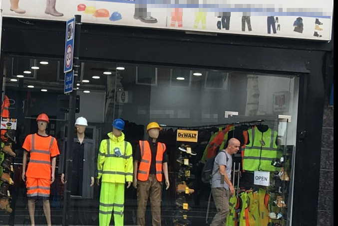 Construction Clothes Shop in South London For Sale