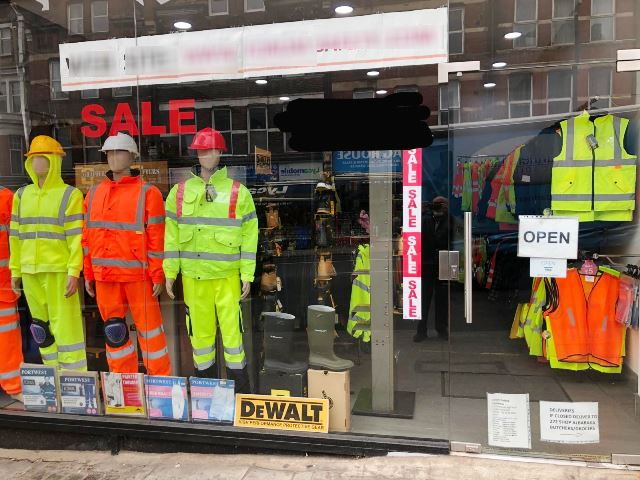 Safety Clothing Business in South London For Sale