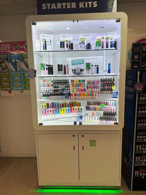 Interior of Vape Shops in Hampshire