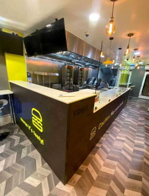 Well Fitted Gourmet Burger Restaurant in Hackney Central For Sale