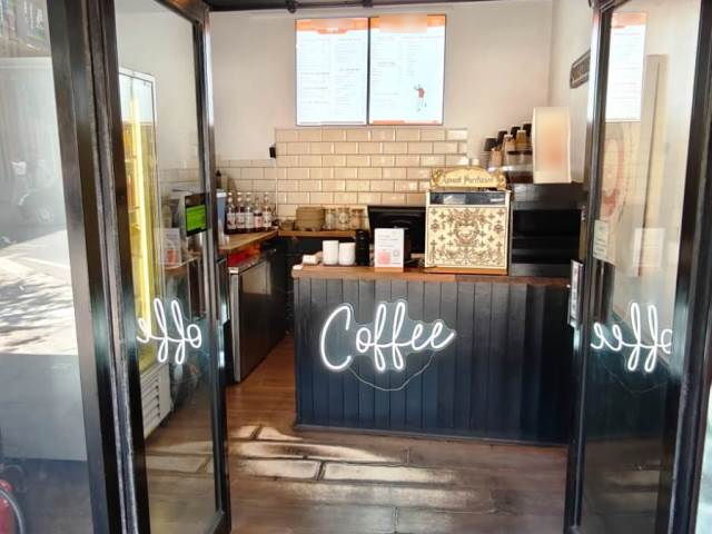 Inside a Tea Rooms in West London