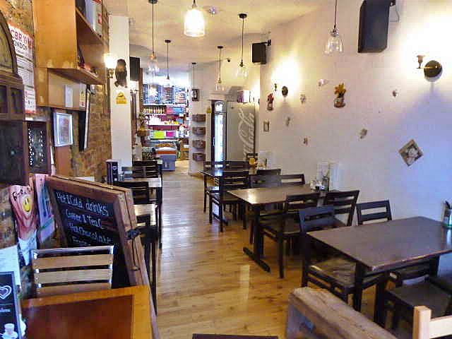 Inside a Fast Food Restaurants in Central London