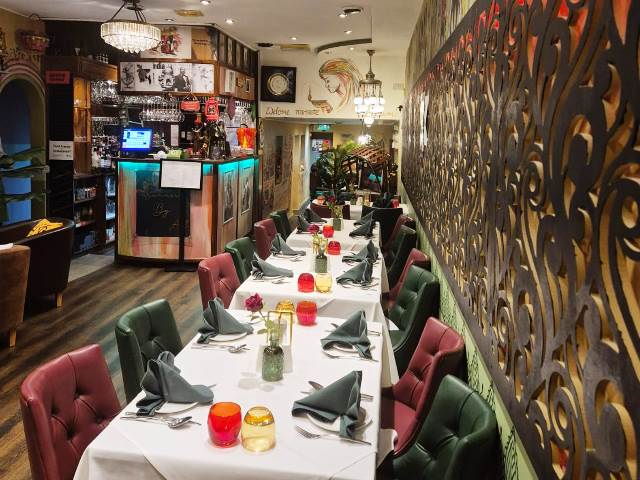 Interior of Indian Restaurants in Kent