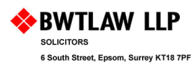 BWT Law (Epsom),6 South Street
EPSOM
Surrey