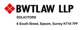 BWT Law (Epsom),6 South Street
EPSOM
Surrey